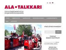 Tablet Screenshot of ala-talkkari.fi